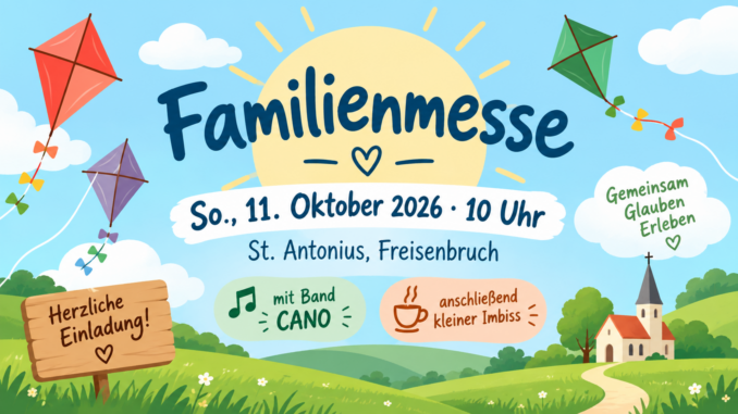 Familienmesse am 11.10.2026 in St. Antonius