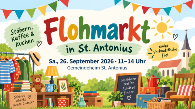 Flohmark St. Antonius am 26.09.2026